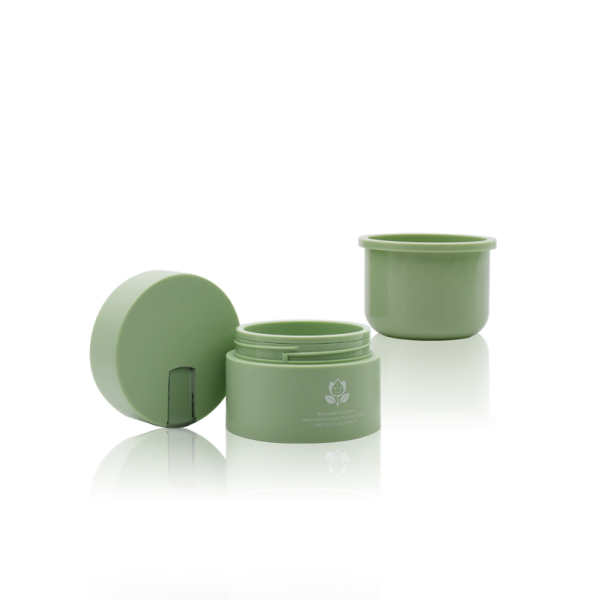 <b>PCR PP Refillable Cream Jar with spatula</b> <br>50ml, 100ml <br>SKU: 612AA-JM (spatula) - Image 2